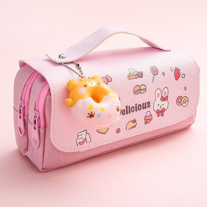 Canvas 3D Decompression Pencil Case