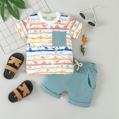 Cotton Sports Casual Shorts Set