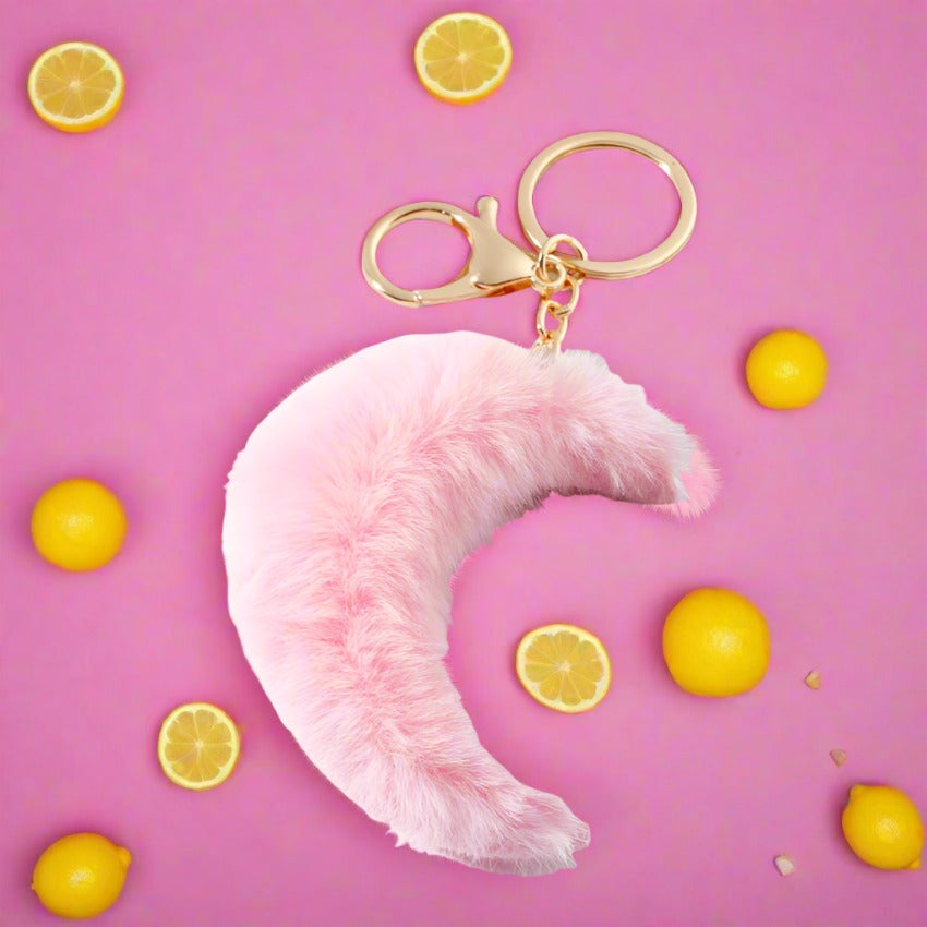 Moon Plush Keychain