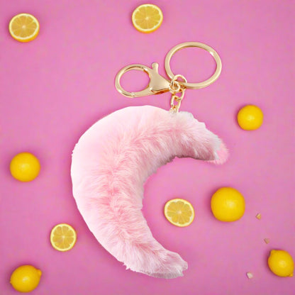 Moon Plush Keychain
