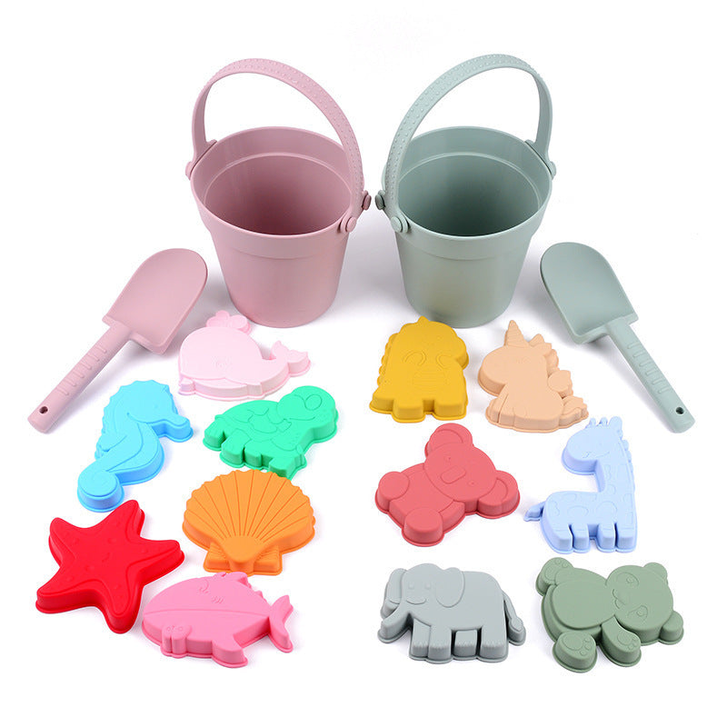 Wholesale Seaside Beach Silicone Toy Parent-child Interactive Sand Digging Shovel Play Water Tool