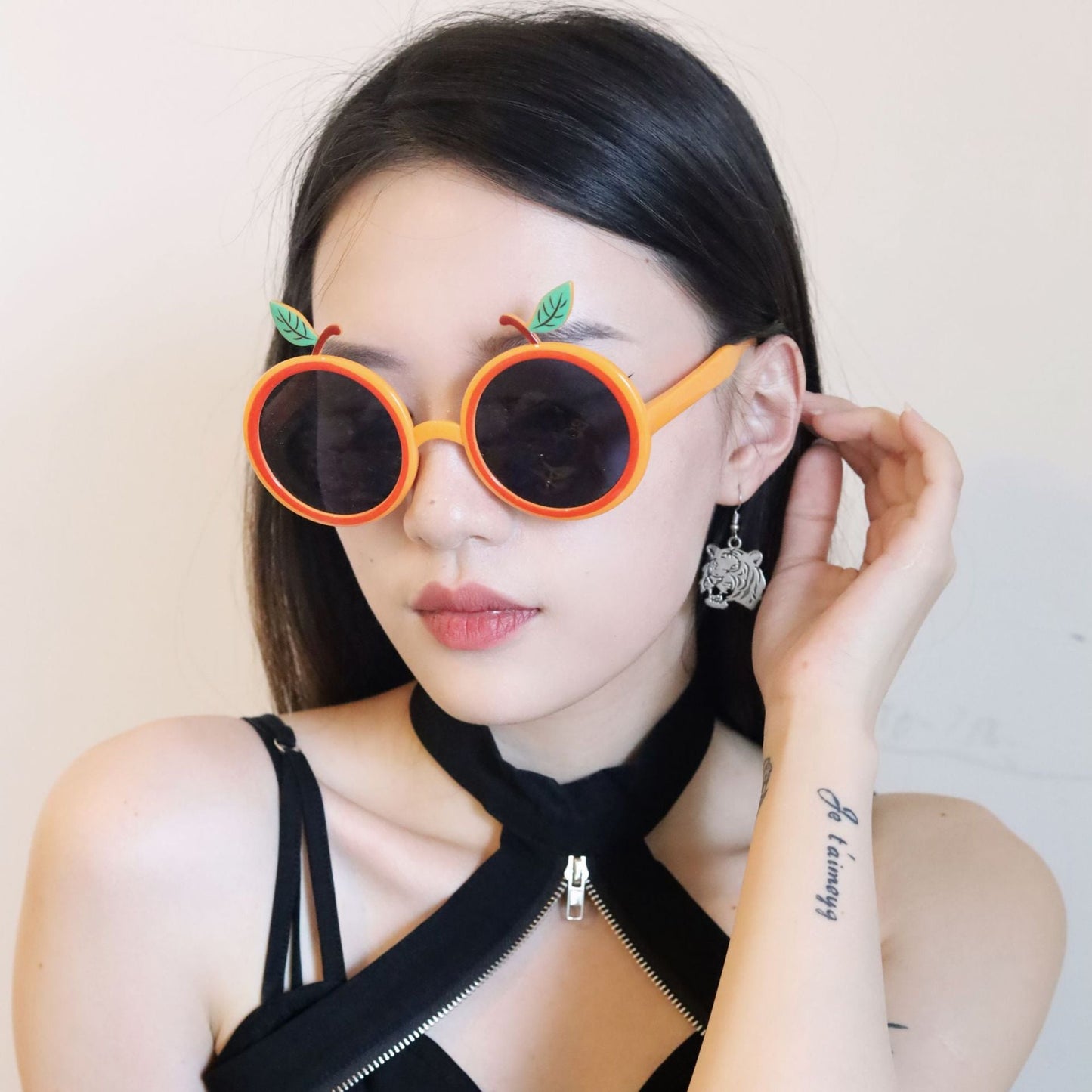 Wholesale ABS Birthday Party Orange Glasses