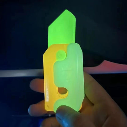 Plastic Luminous Radish Knife Decompression Toys