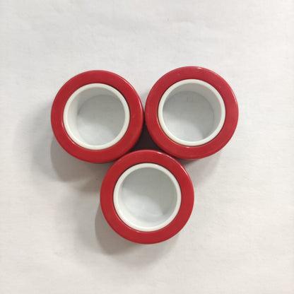 Plastic Decompression Rotating Magnetic Toy Bracelet Rings