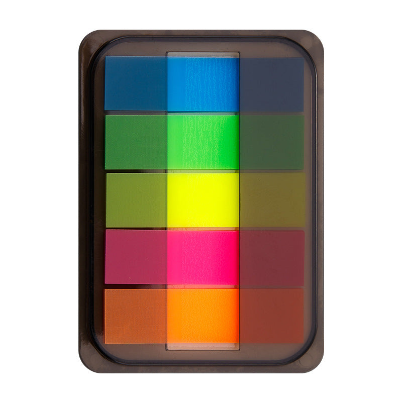 PET Fluorescent Plastic Bookmark Sticky Notes