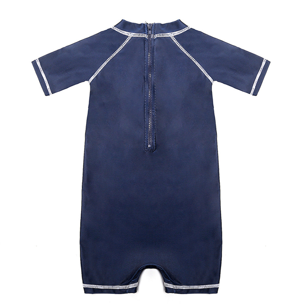 Boys Cartoon Sunscreen Hot Spring Siamese Swimwear