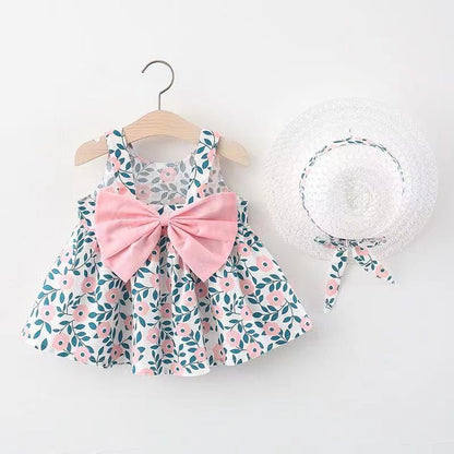 Wholesale Baby Girl Bowknot Princess Dress Cotton Baby Clothes