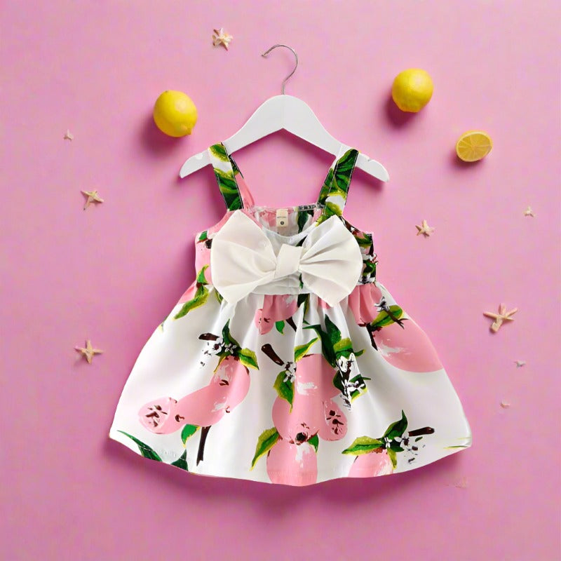 Girls Princess Lemon Dress Baby Clothes