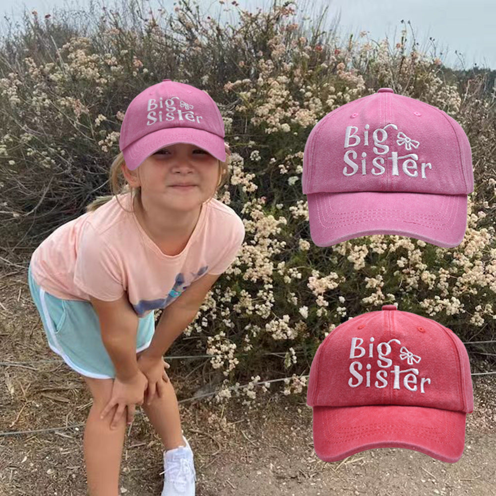 Cotton Children's Cartoon Letter Bow Baseball Hat