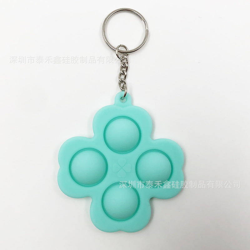 Silicone Rodent Killer Keychain Finger Bubble Music Toys