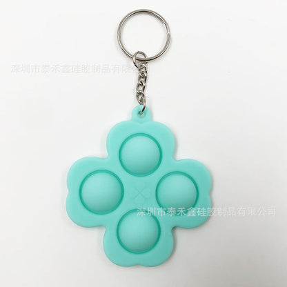Silicone Rodent Killer Keychain Finger Bubble Music Toys