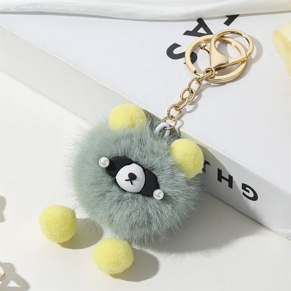 Cartoon Cute Plush Bear Keychain Creative Keychain
