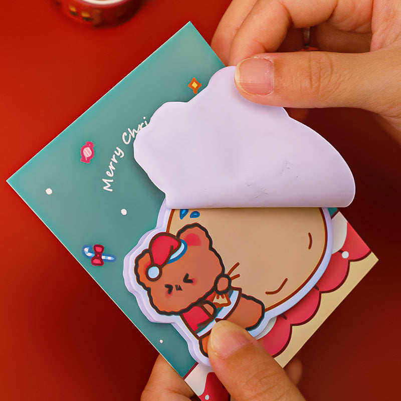 Paper Cartoon Christmas Post-it Notes Message Memo Note