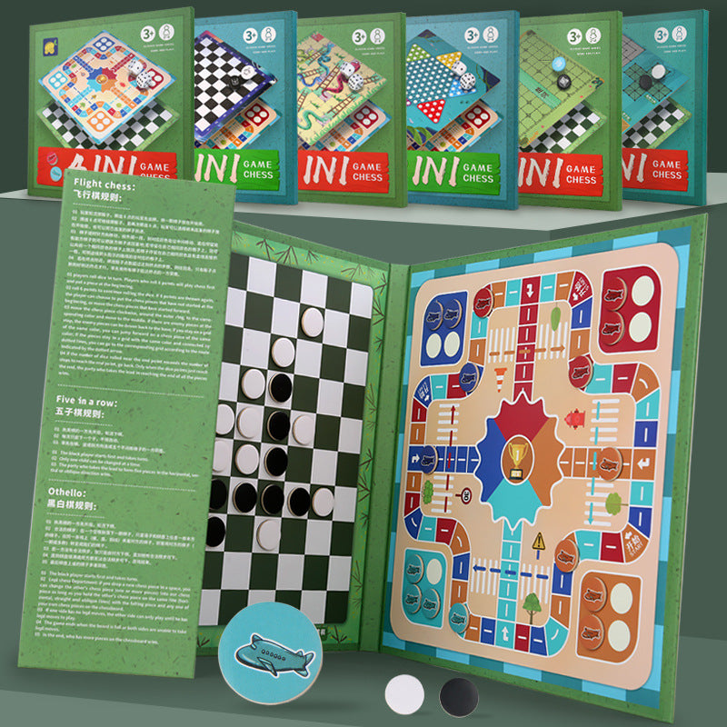 Wholesale Bookclip Style Magnetic Multifunctional Game Chess Flying Chess Chess Gobang