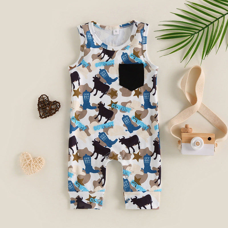 Cotton Boys Cactus Jumpsuit