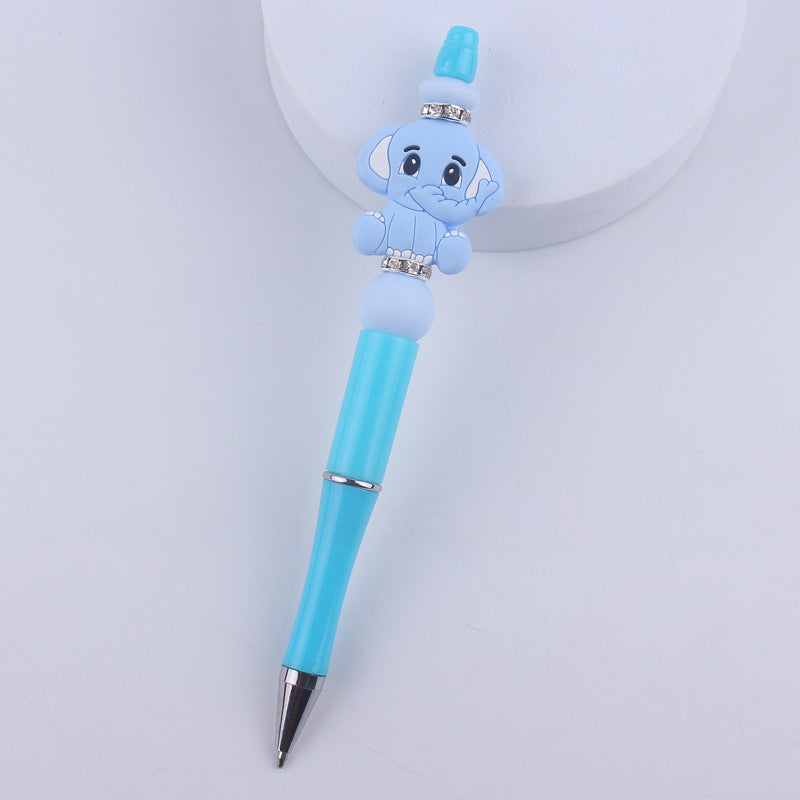 Cartoon Animal Silicone Handmade Beadable Pens