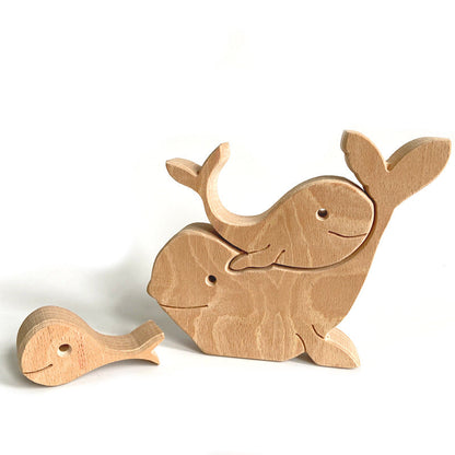 Mother's Day Animal Family Wooden Ornaments