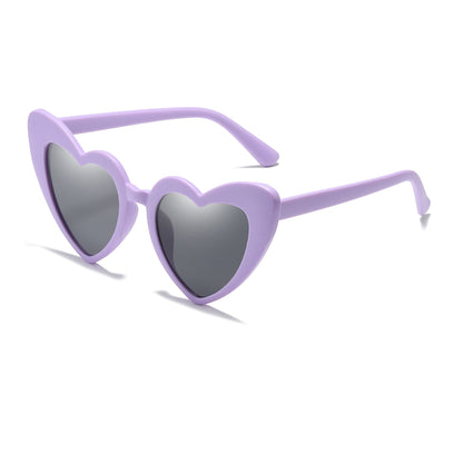 Children's Retro Personality Love Style Anti-ultraviolet Sunglasses