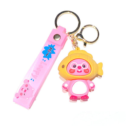 Cartoon Keychains School Bag Pendant Creative Keychain