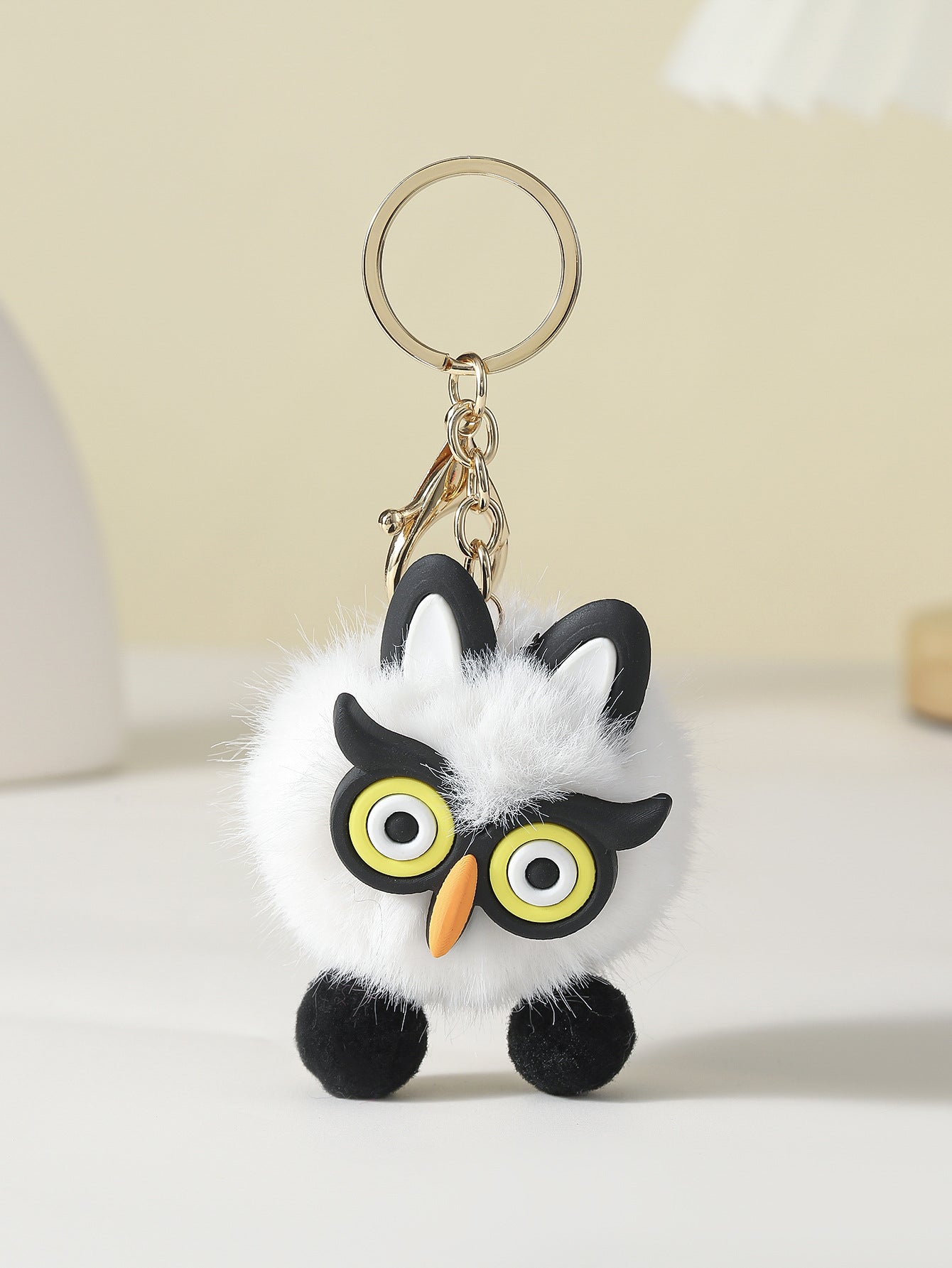 Cartoon Plush Owl Keychain Creative Keychain Cute Keychain