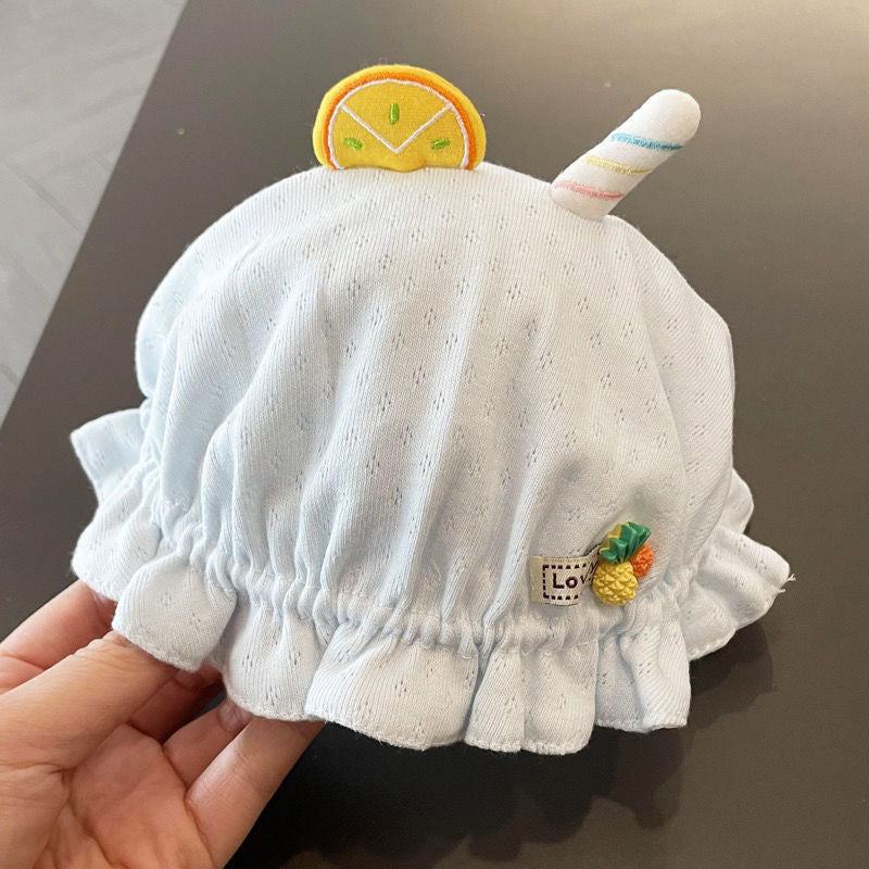 Cotton Kids Summer Thin Mesh Bucket Hat