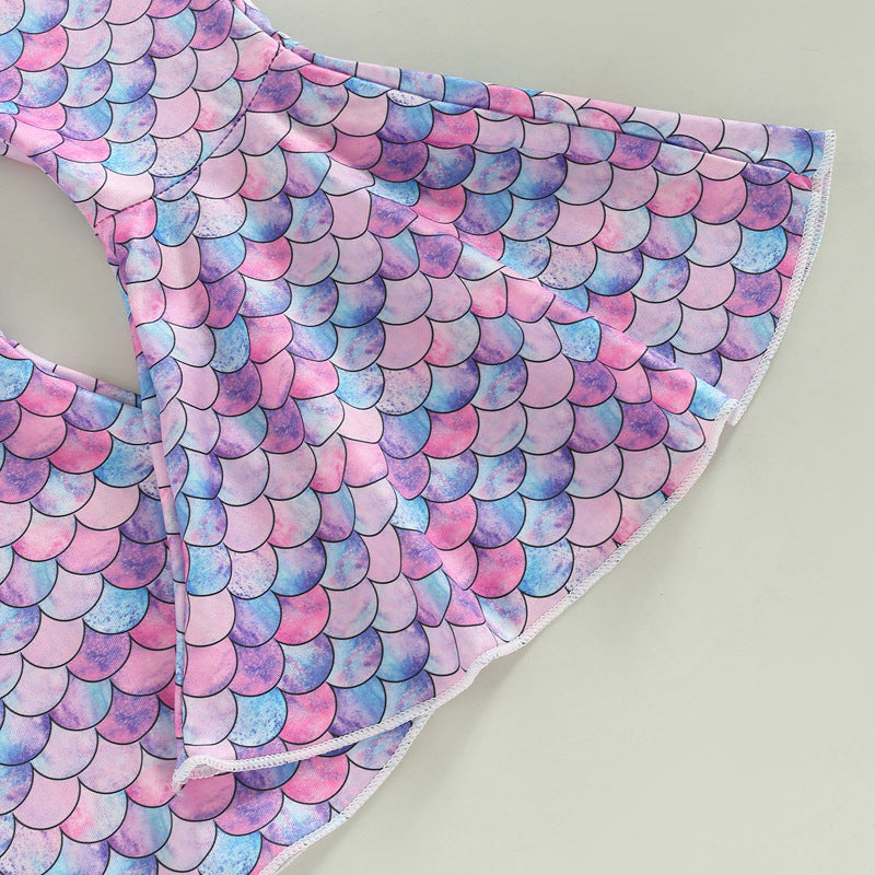 Cotton Mermaid Girl Suit