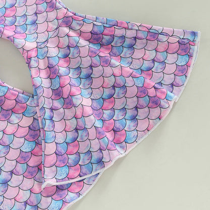 Cotton Mermaid Girl Suit