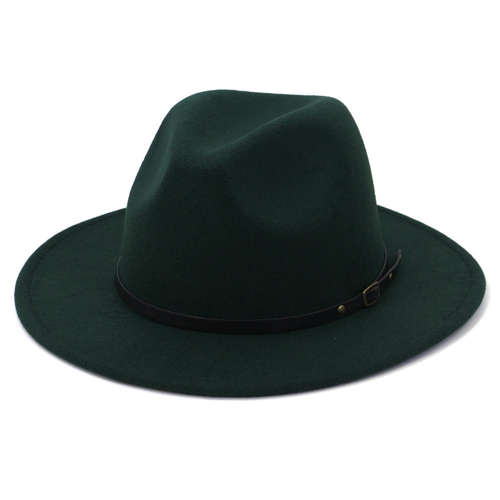 Jazz Hat Autumn And Winter British Retro Top Hat Fashion Women's Woolen Hat Wholesale Women's Hats