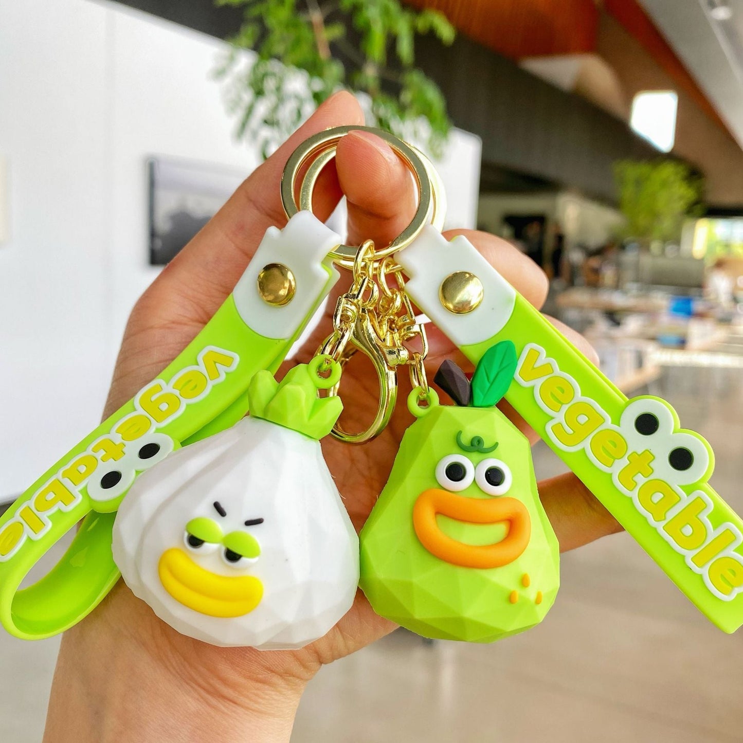 Fruit and Vegetable Series Silicone Keychains