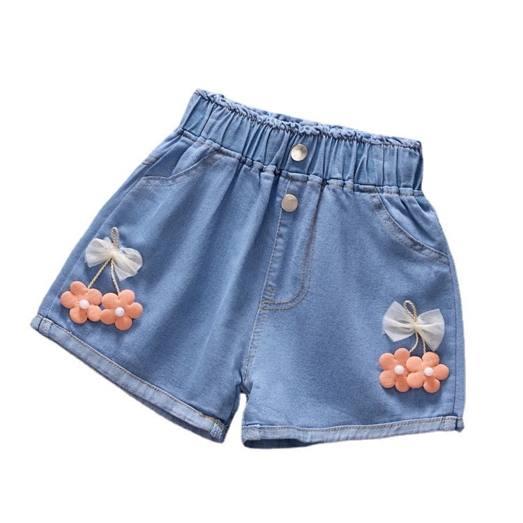 Cotton Girls Denim Shorts