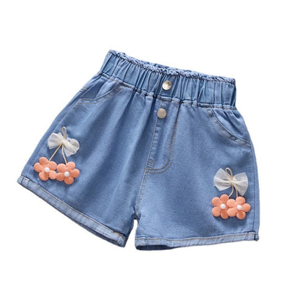Cotton Girls Denim Shorts
