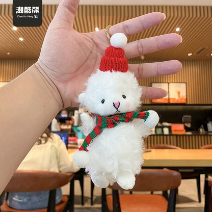 Christmas Plush Doll Keychains