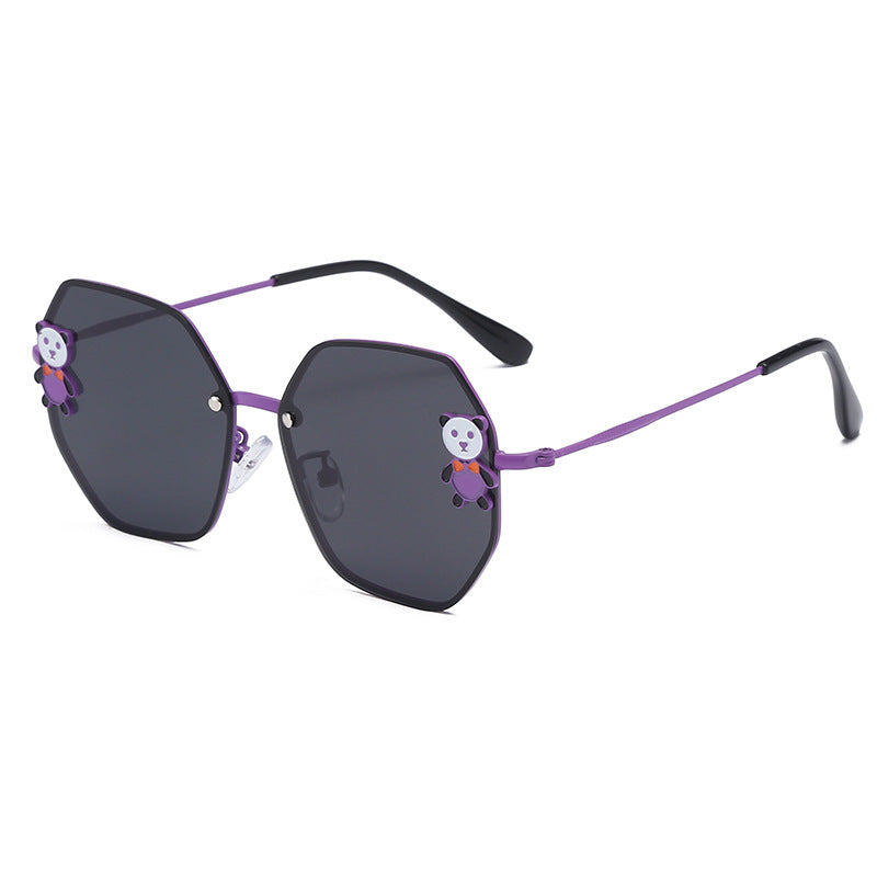 Resin Children's Cartoon Panda Sunglasses