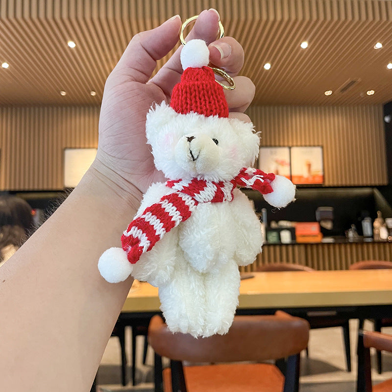 Christmas Plush Doll Keychains