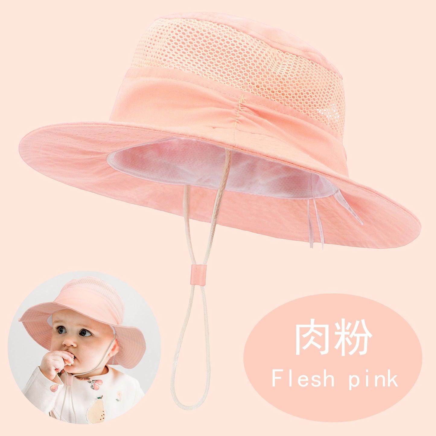 Wholesale Breathable Mesh Cartoon Dinosaur Print Outdoor Children's Sun Hat