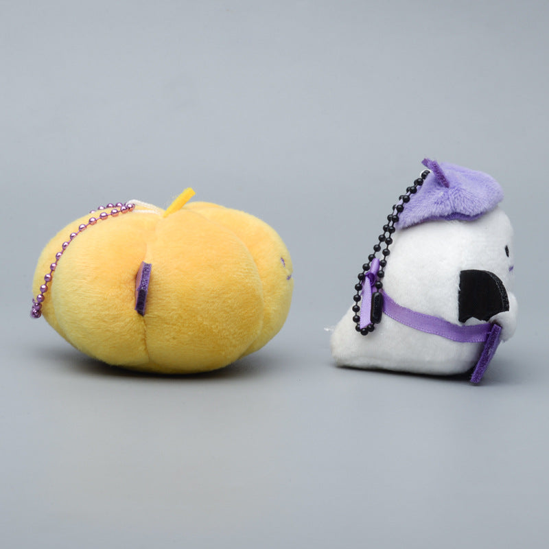 Halloween Pumpkin Spooky Plush Doll Keychain