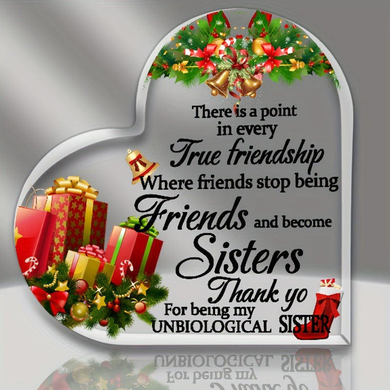 Transparent and Caring Acrylic Ornaments for Mother's