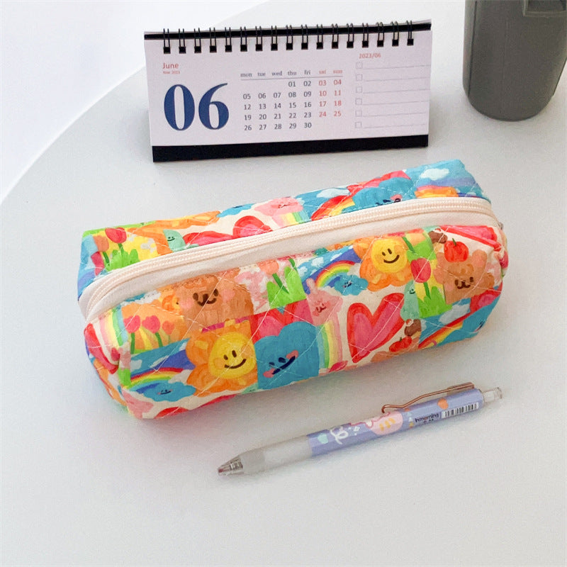 Cotton Floral Pencil Case