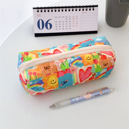 Cotton Floral Pencil Case