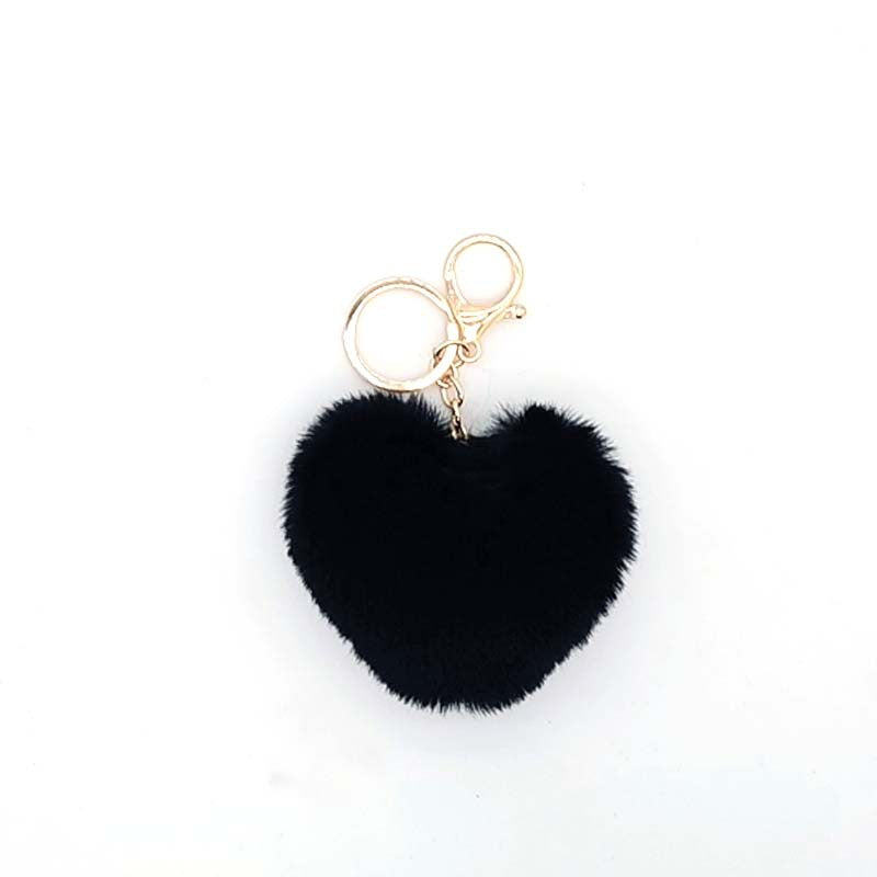 Imitation Lazy Rabbit Fur Love Fur Ball Key