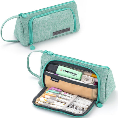Large Capacity Canvas Pencil Case