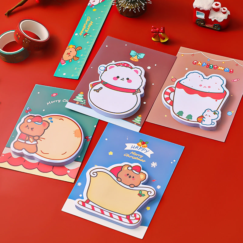 Paper Cartoon Christmas Post-it Notes Message Memo Note