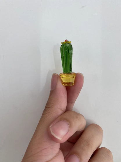 Cactus Succulent Simulation Plant, Glass Ornaments