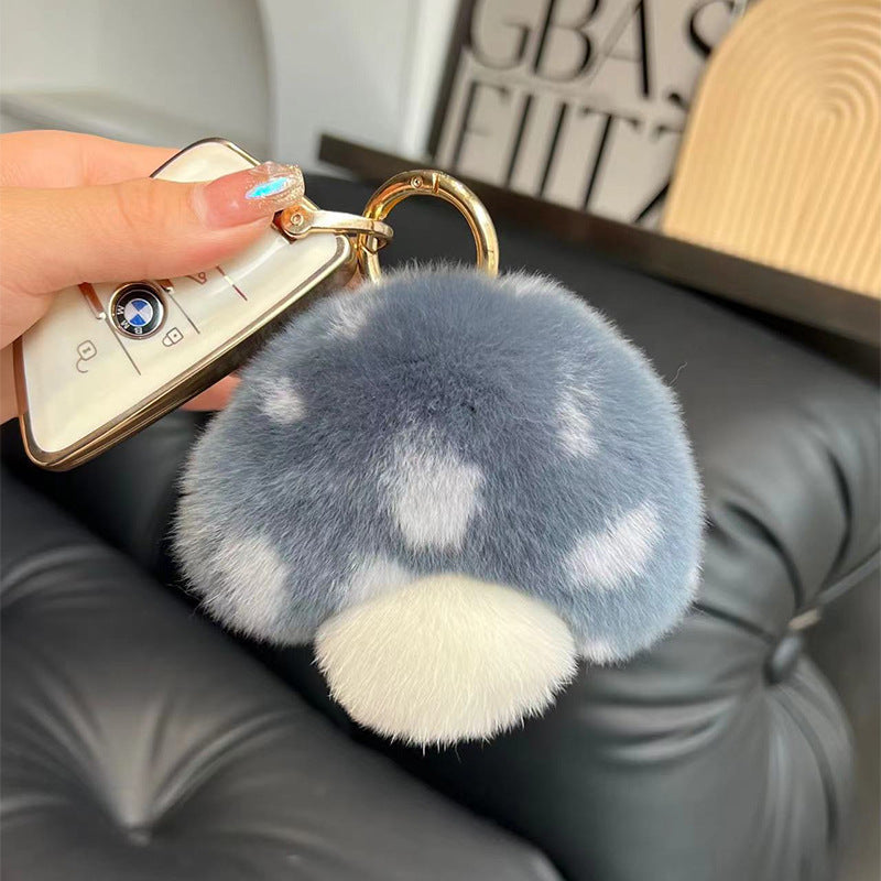 Plush Mushroom Keychain