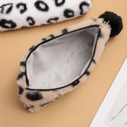 Leather Plush Pencil Case