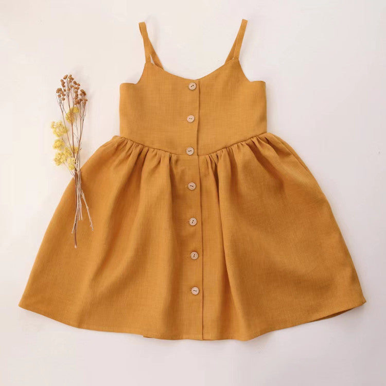 Girls Summer Cotton Sundress Baby Clothes