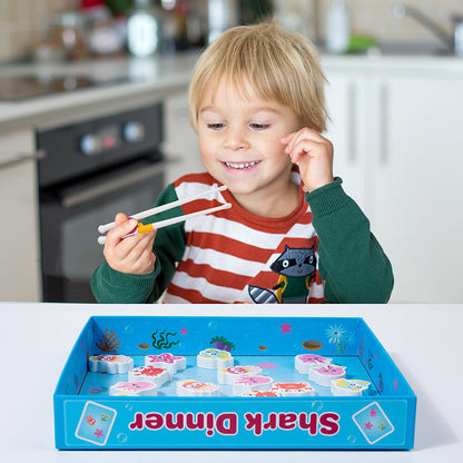 Wholesale of Interactive Wooden Puzzle Toys with Chopsticks for Children's Marine Animals