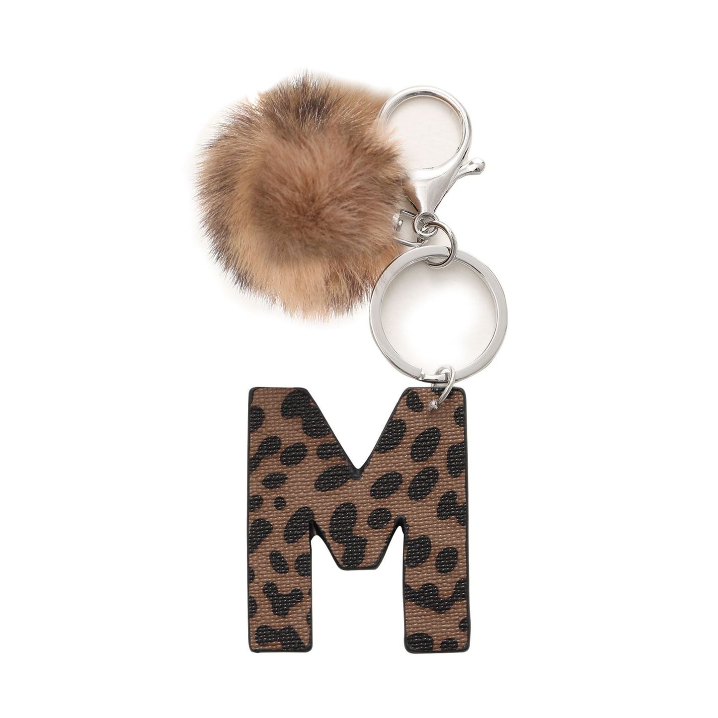 Western Cowboy Leopard Leather Keychains