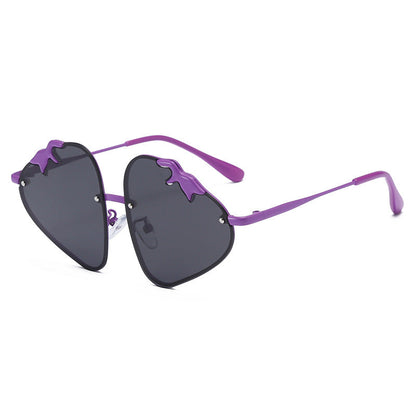 Resin Cartoon Strawberry Sunglasses