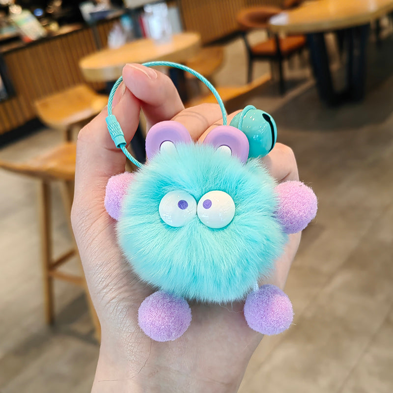 Cute Elf Plush Ball Keychains